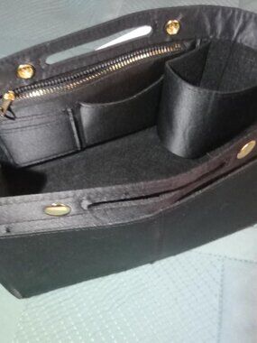 ZTUJO purse insert organizer medium size black.